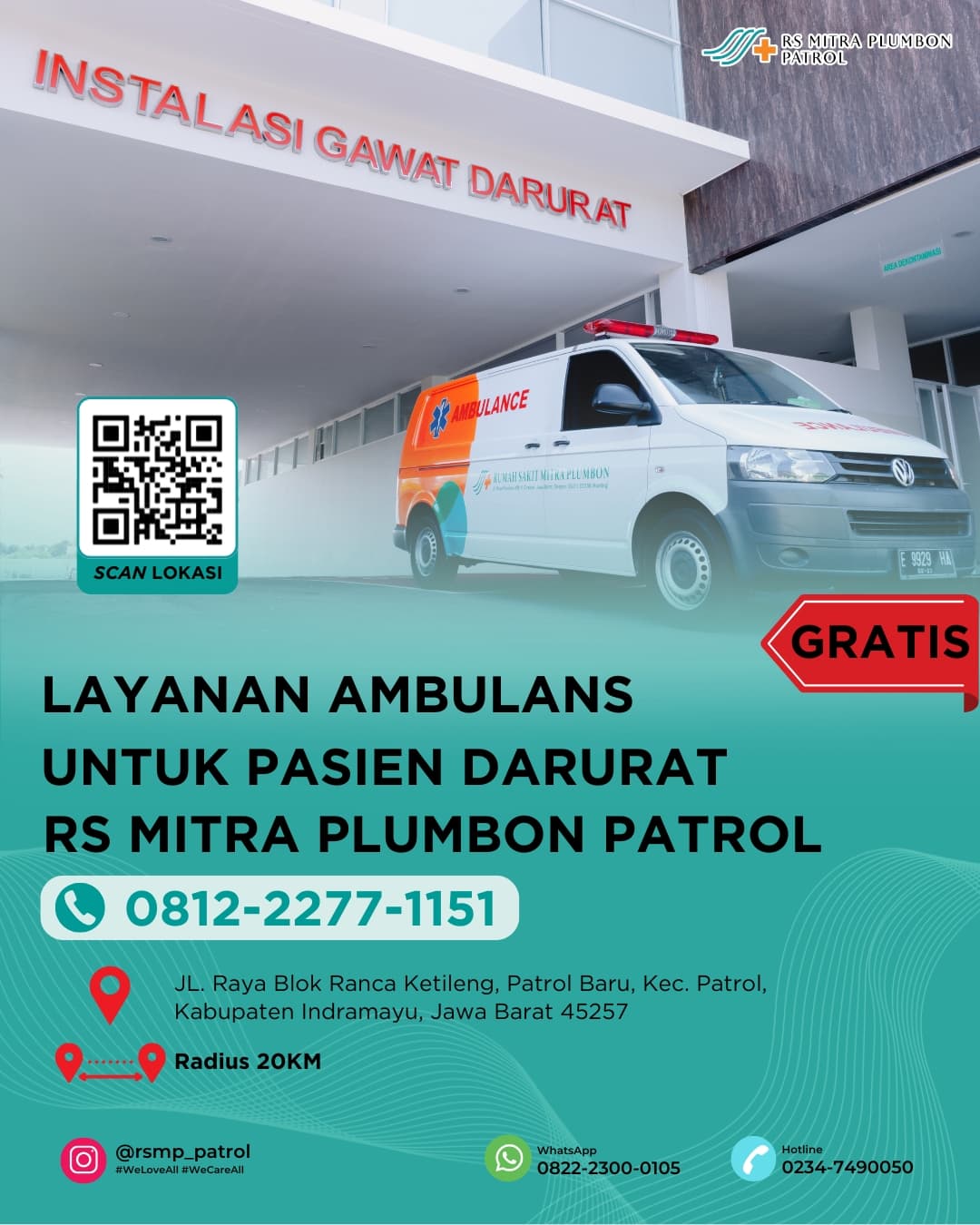 Layanan Ambulans Gratis